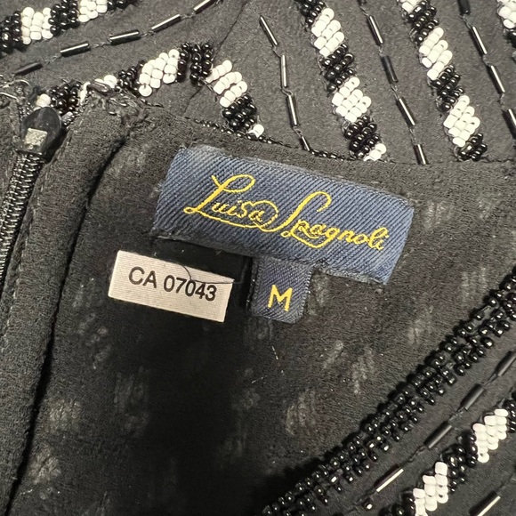 LUISIA SPAGNOLI Silk and Beaded Tank Top LIKE NEW - Picture 3 of 4